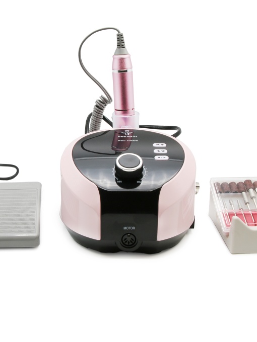 Mașină de manichiură și pedichiură BS - 619 Bee Nails, 45000 rotații 65w, roz