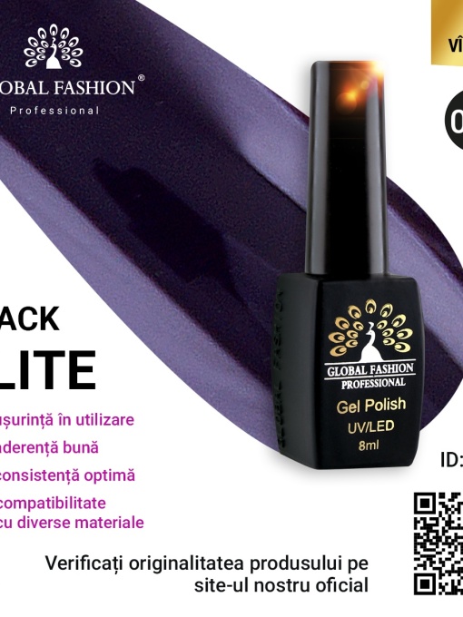 Oja semipermanenta Black Elite, Global Fashion 8 ml, 032