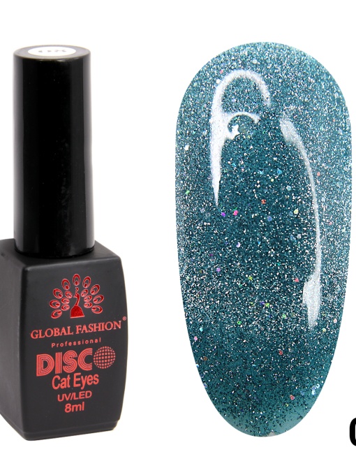 Oja semipermanenta Disco Cateyes, reflectorizanta, Global Fashion, 8ml, 005