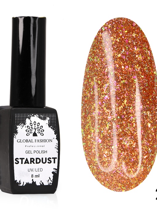 Oja semipermanenta Stardust, reflectorizant, Global Fashion 8 ml, 20