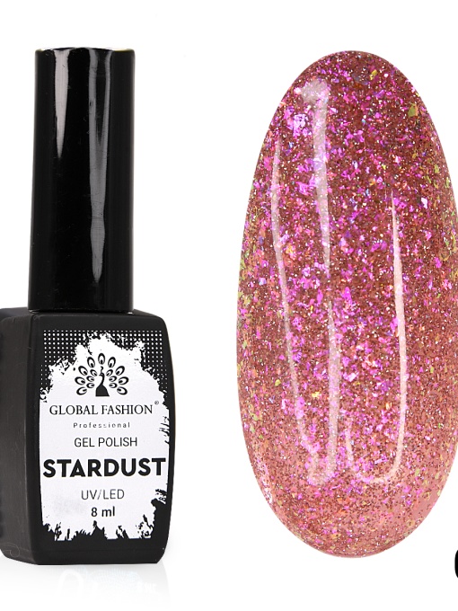 Oja semipermanenta Stardust, reflectorizant, Global Fashion, 8ml, 04