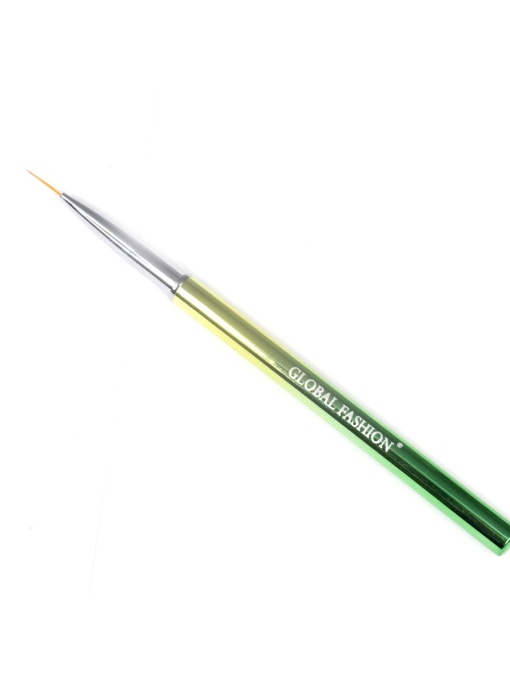 Pensula cu varf subtire, pentru pictura pe unghii, verde, 0