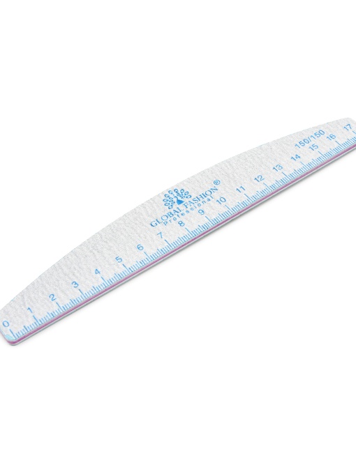 Pilă pentru unghii cu riglă, 150/150, blue, 1 buc