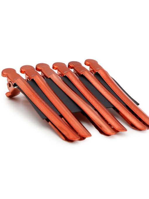 Set 12 buc. cleme pentru par, Metal, Rosii
