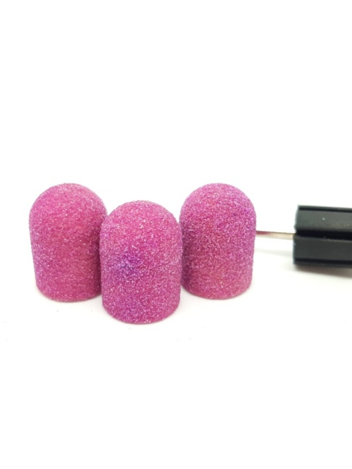 Set suport si 3 bucati smirghel rezerva pentru pila electrica, 10*15mm, lilac, granulatie 100