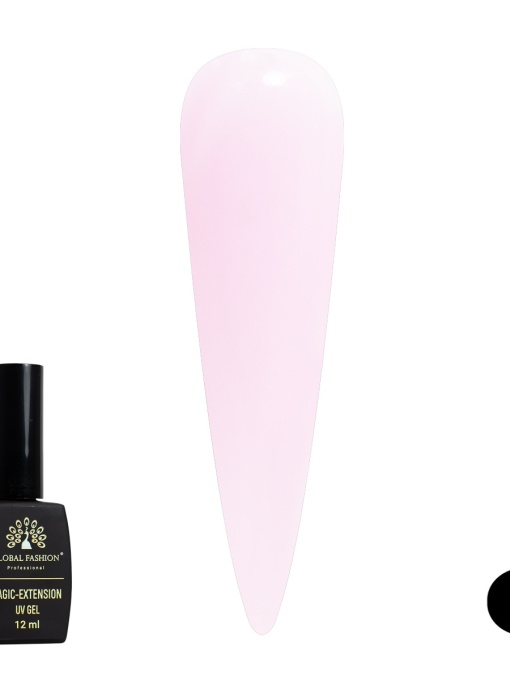 Gel UV de constructie, Magic-Extension, Global Fashion, 12 ml, Roz pal, 03