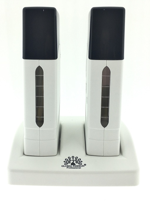 Incalzitor de ceara dublu, Global Fashion F4, cu baza, cartus, culoare alba