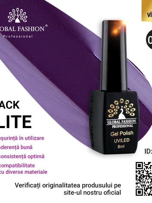 Oja semipermanenta Black Elite, Global Fashion 8 ml, 028