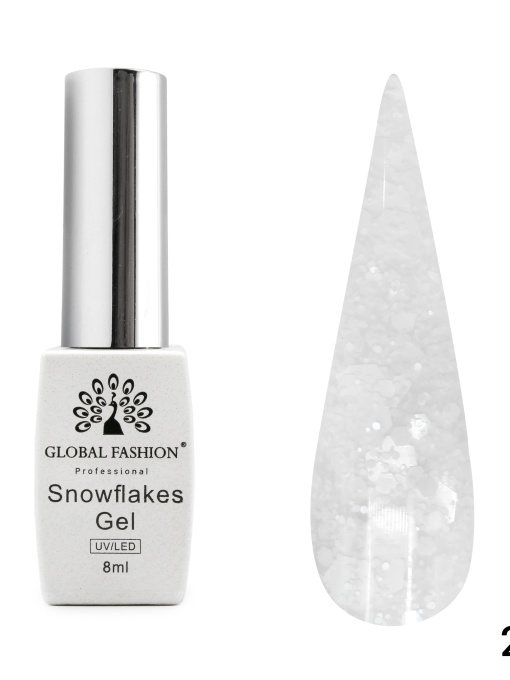 Oja semipermanenta Snowflakes 8ml, 233