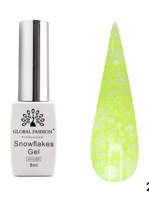 Oja semipermanenta Snowflakes 8ml, 238