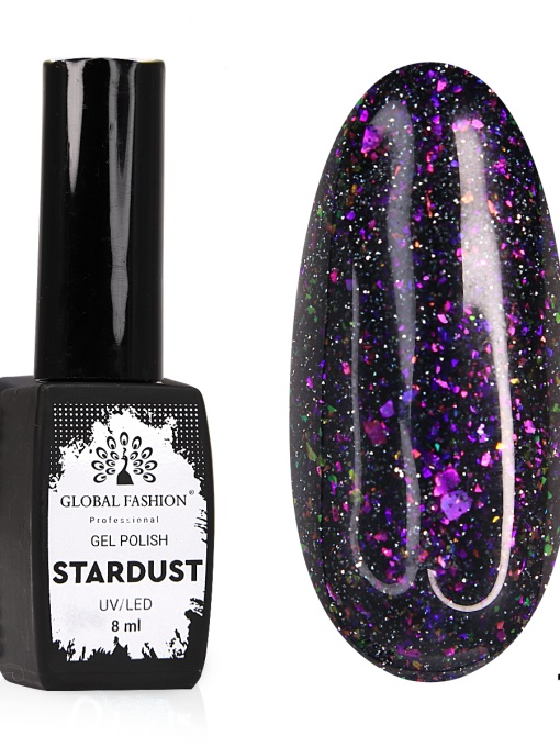 Oja semipermanenta Stardust, reflectorizant, Global Fashion 8ml, 12