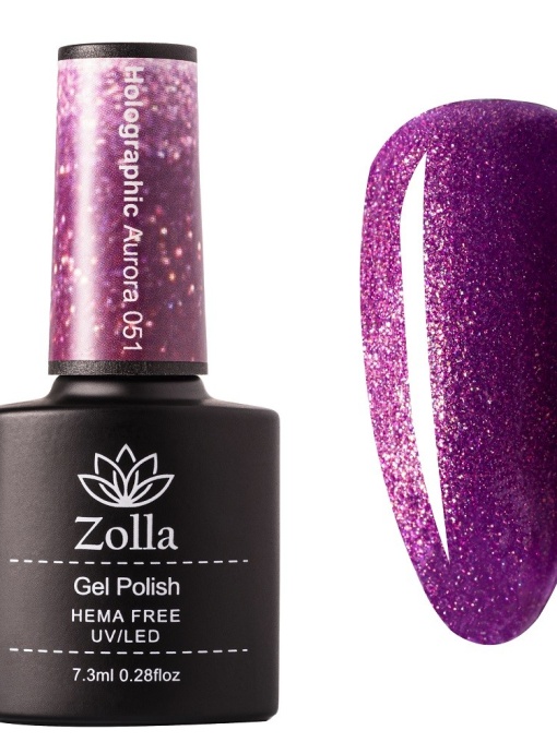 Oja Semipermanenta Zolla Hema Free Holographic Aurora 051 - 7.3ml