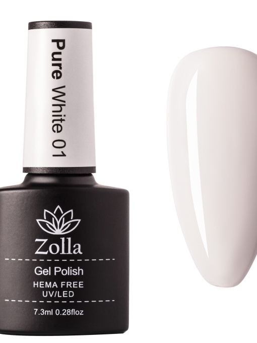 Oja Semipermanenta Zolla Hema Free Pure White 01 - 7.3ml