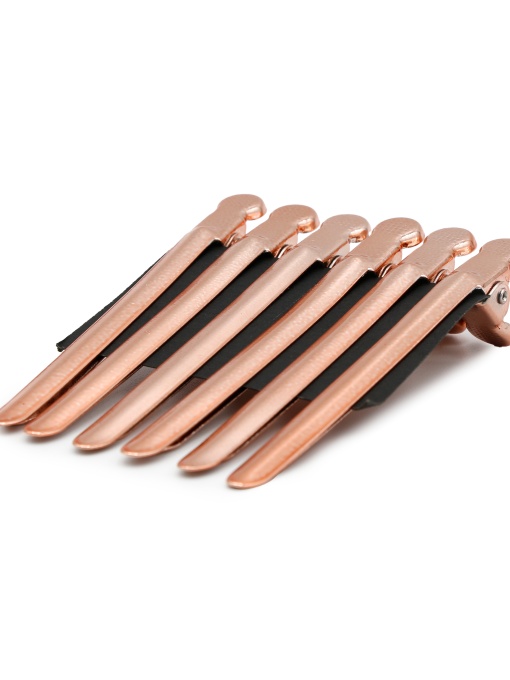 Set 12 buc. cleme pentru par, Metal, Bronz