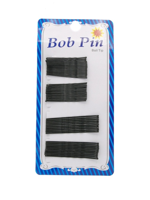 Set 50 bucati agrafe de par, Bob Pin, 2 marimi, ondulate, negre