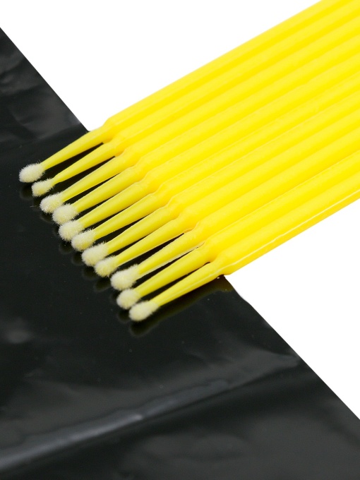 Set aplicatoare pentru extensii gene, microbrush, 100 bucati, L