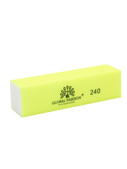 Buffer unghii, Global Fashion, #240, Galben