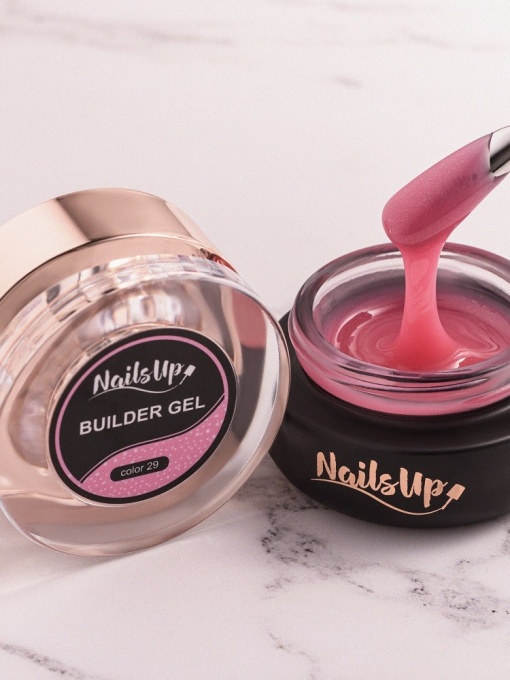 Gel Constructie Unghii Autonivelant Glitter NailsUp 50g - 29