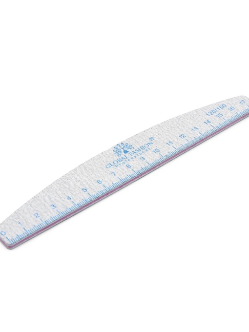 Nail file with ruler, 120/150, blue, 1 piece