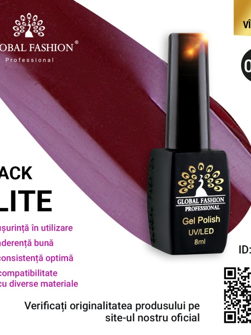 Oja semipermanenta Black Elite, Global Fashion 8 ml, 017