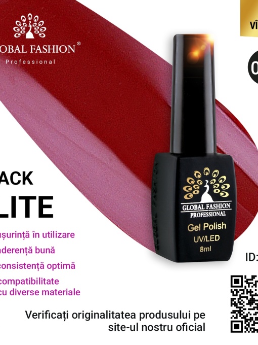 Oja semipermanenta Black Elite, Global Fashion 8 ml, 019