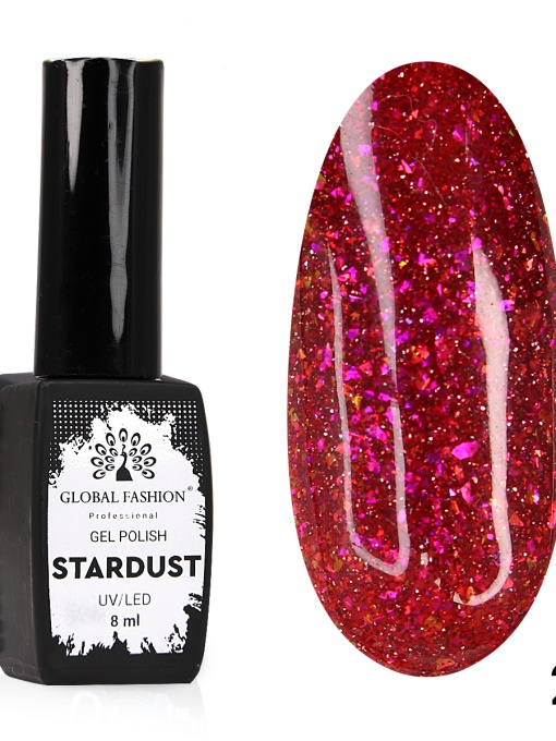 Oja semipermanenta Stardust, reflectorizant, Global Fashion 8ml, 21