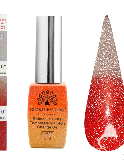 Oja semipermanenta termica, Temperature Color Change Disco 8ml, 216