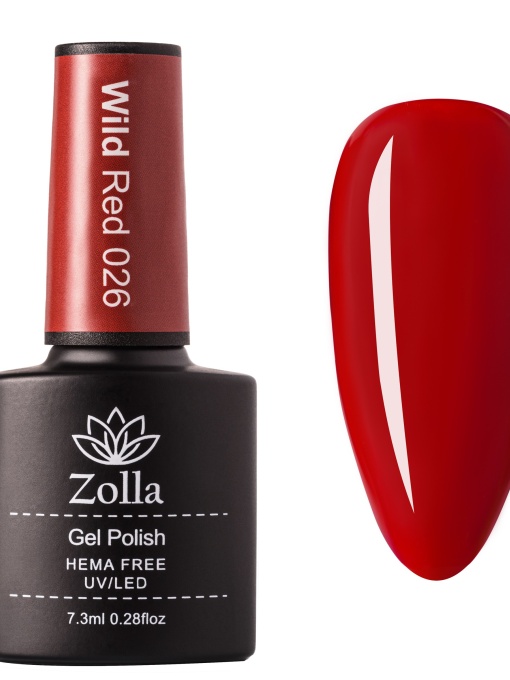 Oja Semipermanenta Zolla Hema Free Wild Red 026 - 7.3ml