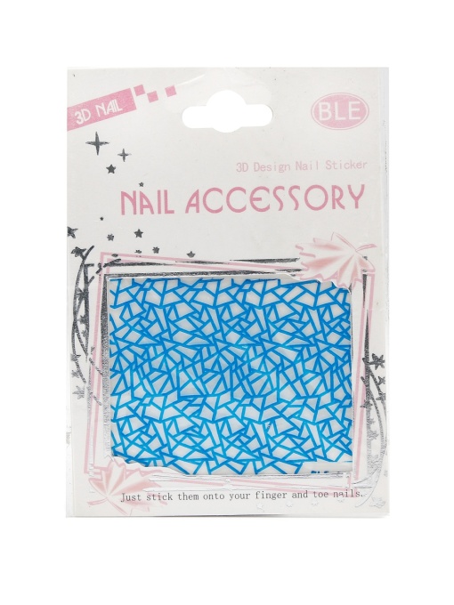 Abtibilduri 3D unghii, Nail Accessory, albastre