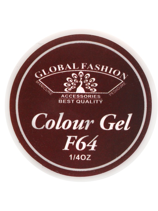 Gel color unghii, vopsea de arta, seria Rose Red, Global Fashion, 5gr, F64