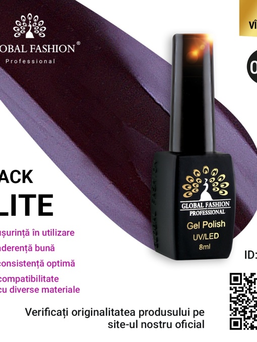 Oja semipermanenta Black Elite, Global Fashion 8 ml, 036