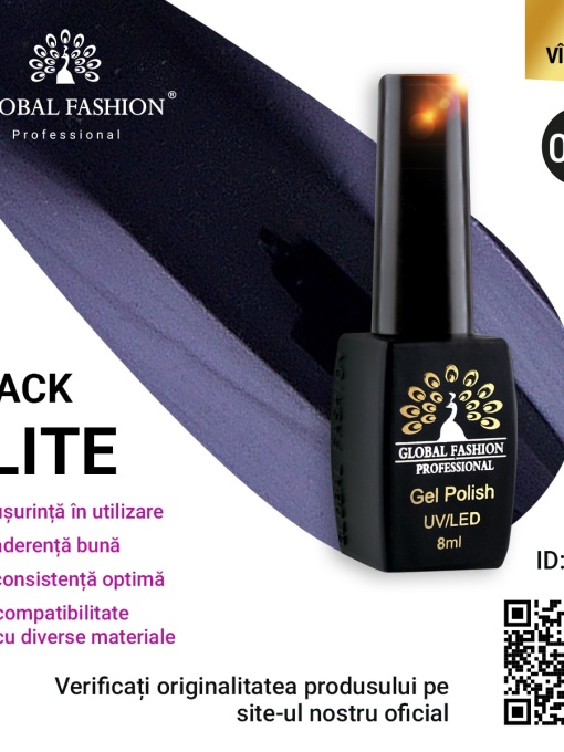 Oja semipermanenta Black Elite, Global Fashion 8 ml, 048