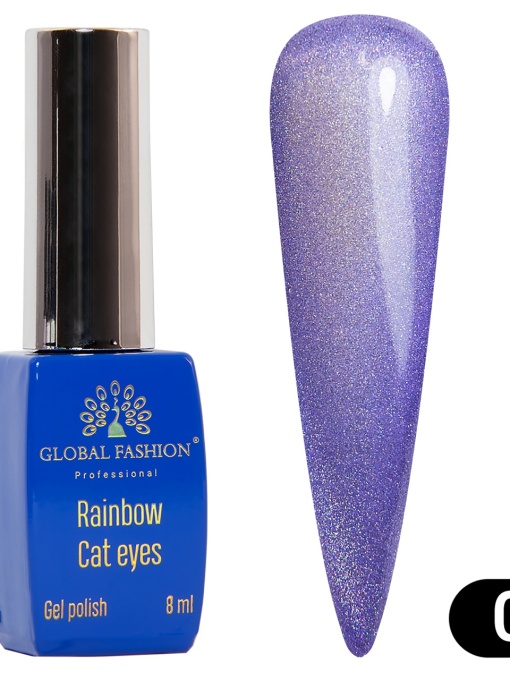 Oja semipermanenta Rainbow Laser Cat Eyes 8ml, 08
