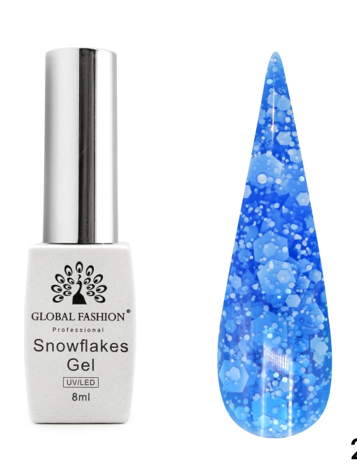 Oja semipermanenta Snowflakes 8ml, 240