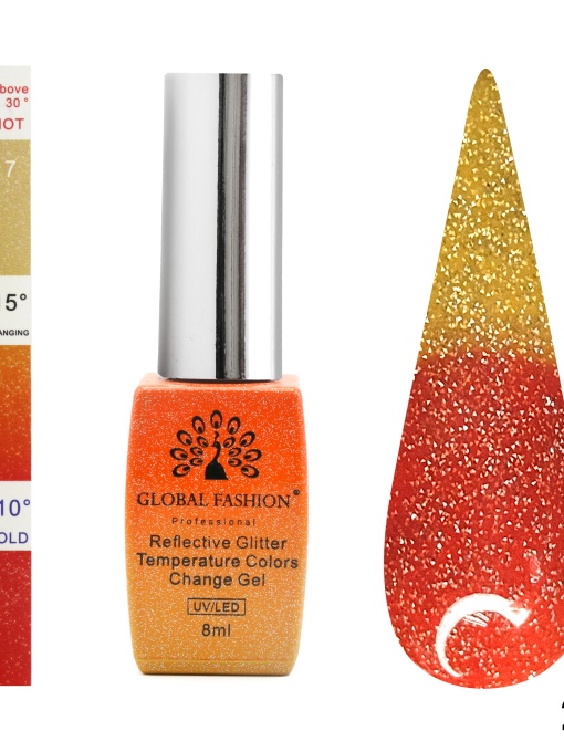 Oja semipermanenta termica, Temperature Color Change Disco 8ml, 217
