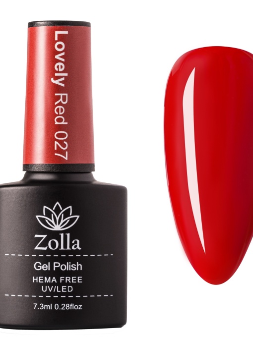 Oja Semipermanenta Zolla Hema Free Lovely Red 027 - 7.3ml