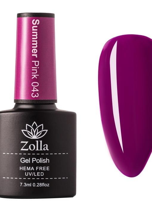 Oja Semipermanenta Zolla Hema Free Summer pink 043 - 7.3ml