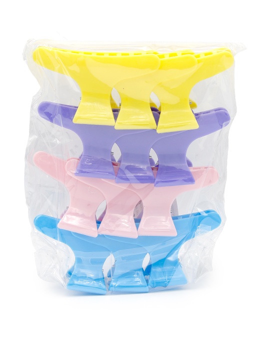 Clemă-clește pentru coafură, set, 12 buc, colorat