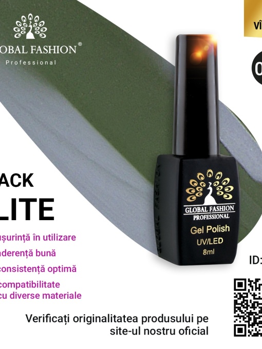Oja semipermanenta Black Elite, Global Fashion 8 ml, 039