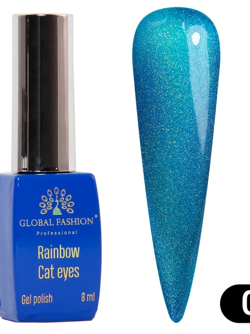 Oja semipermanenta Rainbow Laser Cat Eyes 8ml, 09