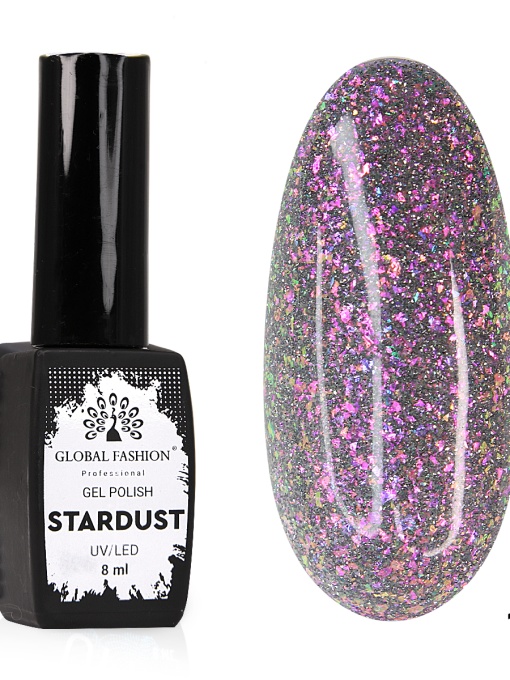 Oja semipermanenta Stardust, reflectorizant, Global Fashion 8ml,19