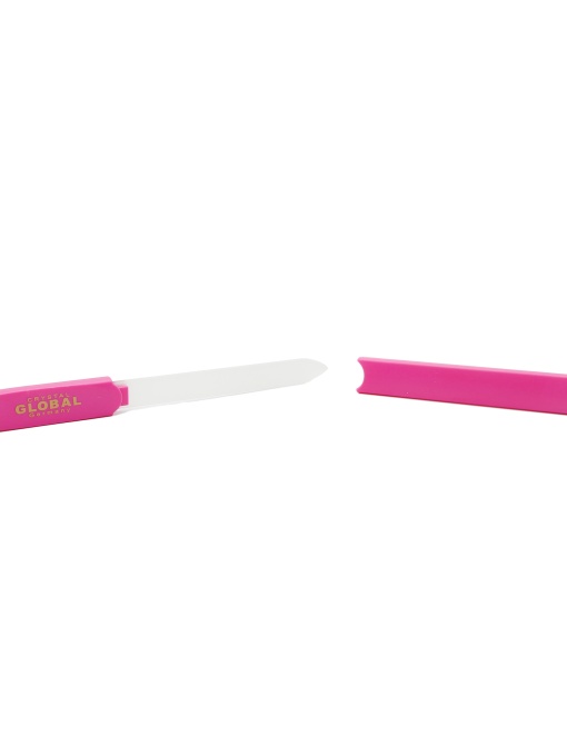 Pila pentru unghii din sticla, pink