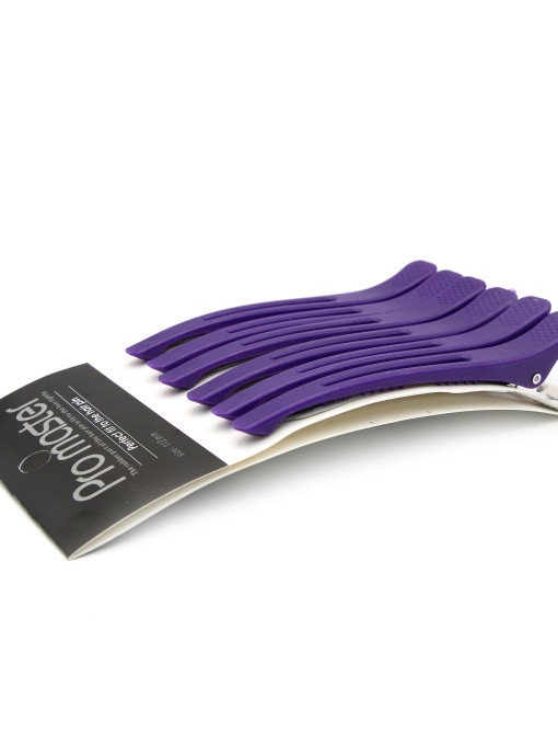 Cleme pentru păr Pro master, 6 buc, violet