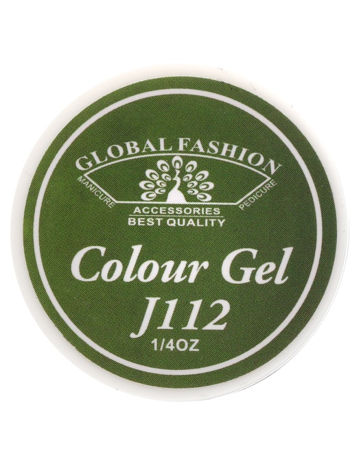 Gel color unghii, vopsea de arta, seria Distinguished Green, Global Fashion, 5gr, J112