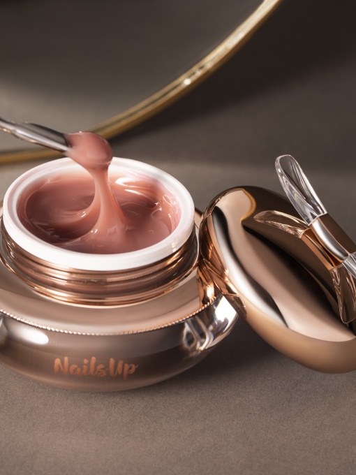 Gel Uv Constructie Unghii NailsUp Gelly 50g, 09 Nude Pink
