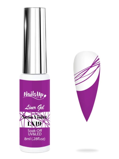 Liner Gel , NailsUp, 8 ml LX19, Violet Neon