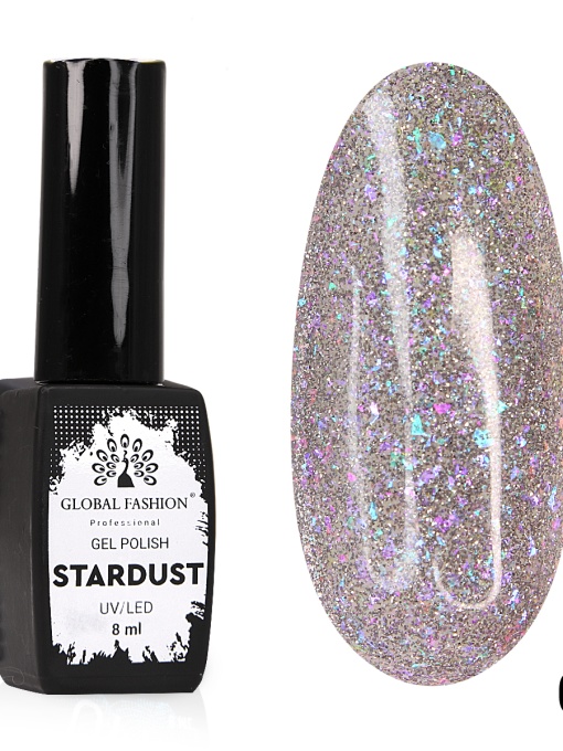 Oja semipermanenta Stardust, reflectorizant, Global Fashion 8ml, 07