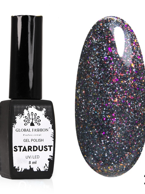 Oja semipermanenta Stardust, reflectorizant, Global Fashion 8ml, 22