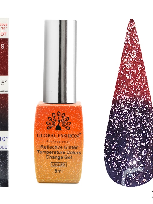 Oja semipermanenta termica, Temperature Color Change Disco 8ml, 219