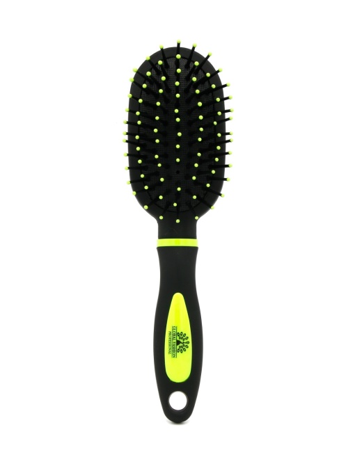 Perie de par, ovala, M9551DA, negru/verde